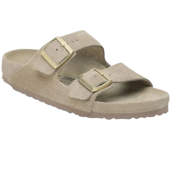 Birkenstock Arizona Sandels Suede Leather - Taupe Size 40 - Picture 5 of 16